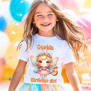 Vintager Märchenschmetterling Geburtstag T-Shirt