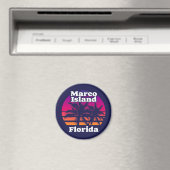 Vintager Marco Island Beach Florida Magnet (In Situ (Geschirrspüler))