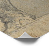 Vintager Marcus Aurelius auf Horseback Illustratio Poster (Ecke)