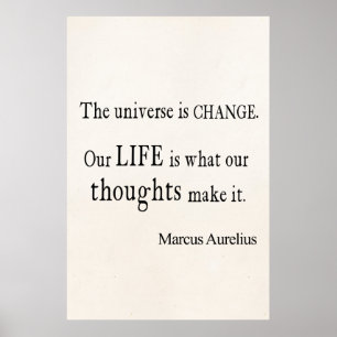Vintager Marcus Aurelius Universe Change Life Quot Poster