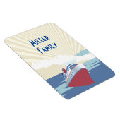 Vintager Marker für die Kabine auf dem Kreuzfahrts Magnet (Rechte Seite)