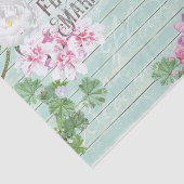 Vintager Markt für frische Blume Rustikales Holz Seidenpapier (Ausschnitt)