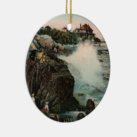 Vintager Marmorboden Keramikornament (Rechts)