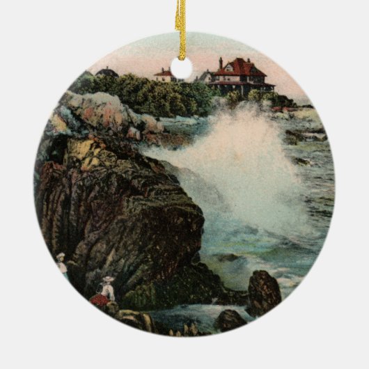 Vintager Marmorboden Keramikornament (Hinten)