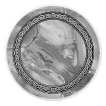 Vintager Marmorlook aus grauem keltischem Kreis