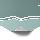 Vintager marokkanischer Trellis Vierblättriger nah Poster (Ecke)