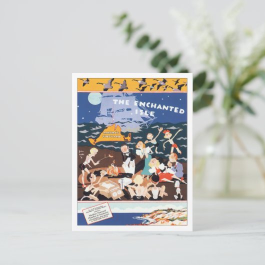 Vintager Martha-Weingarten Postkarte (Stehend Vorderseite)