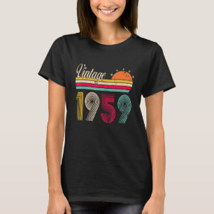 Vintager März 1959 63 Jahre alt Geburtstag T-Shirt