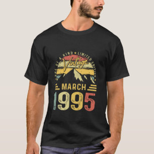 Vintager März 1995 30. Geburtstag 30 Jahre alter R T-Shirt