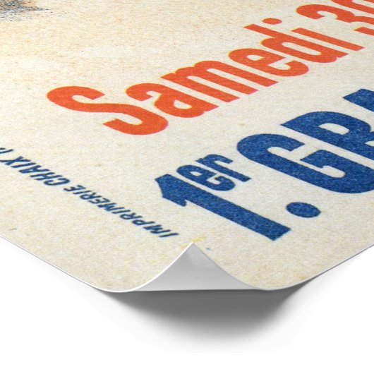 Vintager Maskenball im Operntheater Poster (Ecke)