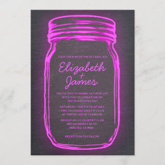 Vintager Mason Jar Hochzeit Einladungen