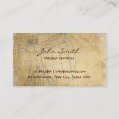 Vintager Massage-Therapeut Visitenkarte (Vorderseite)