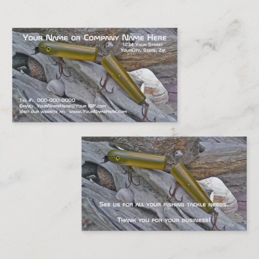 Vintager Master-Stecker Visitenkarte (Vorne/Hinten)