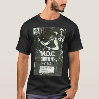 Vintager MDC Punk Flyer Klassischer T - Shirt anze