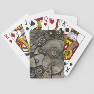 Vintager Mechanismus für das Beobachtergestänge, K Spielkarten
