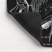 Vintager medizinischer zeichnender menschlicher mousepad (Ecke)