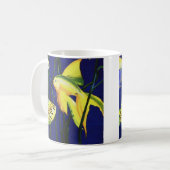 Vintager Meeresfisch, Extravagant Goldfish in Tank Kaffeetasse (Vorderseite Links)