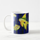 Vintager Meeresfisch, Extravagant Goldfish in Tank Kaffeetasse (Links)