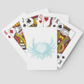 Vintager Meereskrabbe Spielkarten (Rückseite)