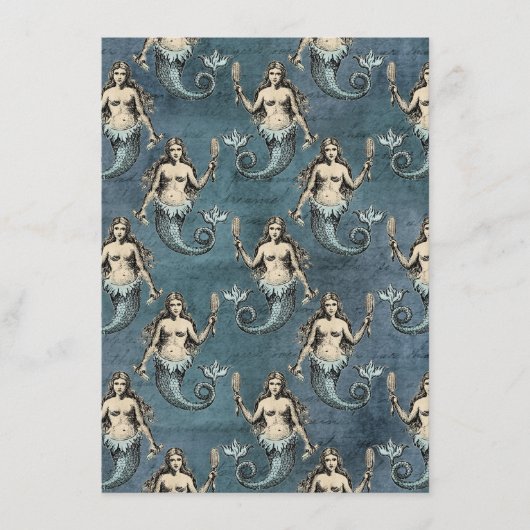 Vintager Meerestier Menükarte (Vorderseite)