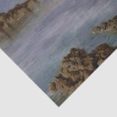 Vintager Meeresufer Antiker Ozean Küste Dekoupage Seidenpapier (Ausschnitt)