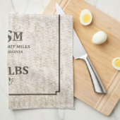 Vintager Mehl-Sack Geschirrtuch (Viertel Falte)