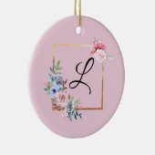 Vintager, mehrfarbiger Text für Blume Keramik Ornament (Rechts)