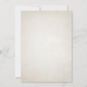 Vintager Meilenstein Einladung zum Foto (Rückseite)