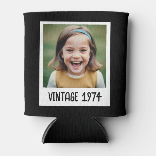 Vintager Meilenstein Geburtstag Foto Keepake Dosenkühler (Vorderseite)