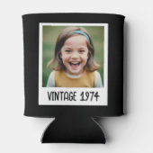 Vintager Meilenstein Geburtstag Foto Keepake Dosenkühler (Rückseite)