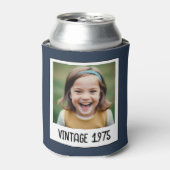 Vintager Meilenstein Geburtstag Foto Keepake Dosenkühler (Kanne Vorderseite)