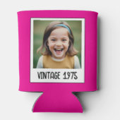 Vintager Meilenstein Geburtstag Foto Keepake Dosenkühler (Rückseite)