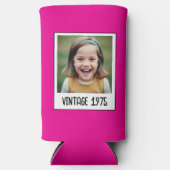 Vintager Meilenstein Geburtstag Foto Keepake Selters Dosenkühler (Vorderseite)