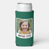 Vintager Meilenstein Geburtstag Foto Keepake Selters Dosenkühler (Seltzer Vorderseite)