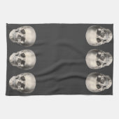 Vintager menschlicher Anatomie Schädel, Halloween- Geschirrtuch (Horizontal)