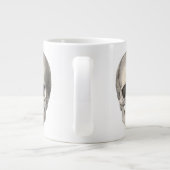 Vintager menschlicher Anatomie Schädel, Halloween- Jumbo-Tasse (Rückseite)