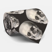 Vintager menschlicher Anatomie Schädel, Halloween- Krawatte (Gerollt)