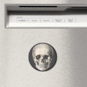 Vintager menschlicher Anatomie Schädel, Halloween- Magnet (In Situ (Geschirrspüler))