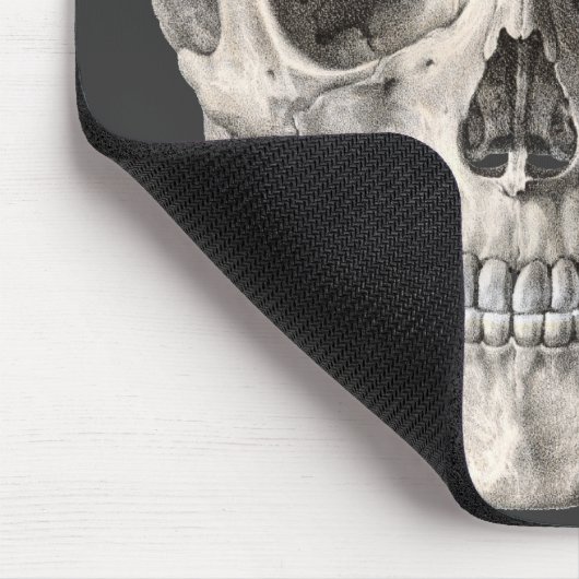 Vintager menschlicher Anatomie Schädel, Halloween- Mousepad (Ecke)