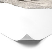 Vintager menschlicher Anatomie Schädel, Halloween- Poster (Ecke)