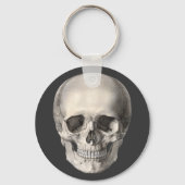 Vintager menschlicher Anatomie Schädel, Halloween- Schlüsselanhänger (Vorderseite)