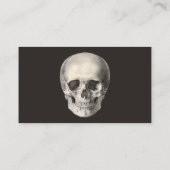 Vintager menschlicher Anatomie Schädel, Halloween- Visitenkarte (Rückseite)