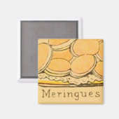 Vintager Meringue-Keksmagnet Magnet (Vorderseite/Rückseite)