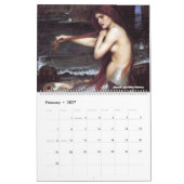 Vintager Mermaid Art Calendar Kalender (Feb 2027)