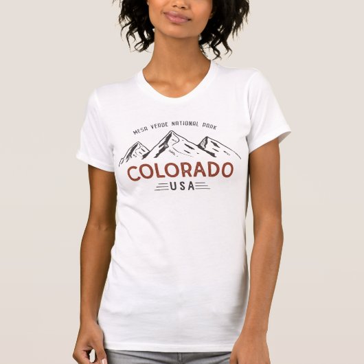 Vintager Mesa Verde Nationalpark T-Shirt (Vorderseite)