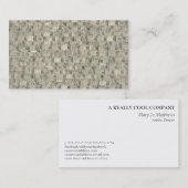 Vintager messender Band-Schneider Visitenkarte (Vorne/Hinten)