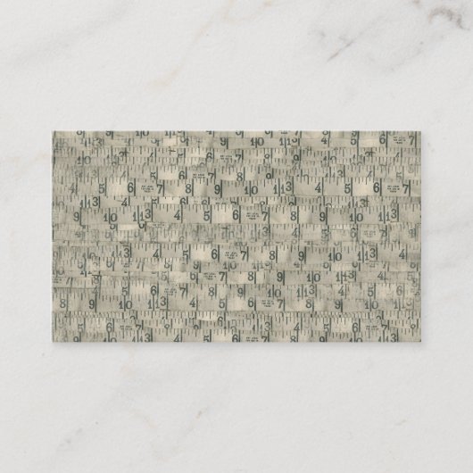 Vintager messender Band-Schneider Visitenkarte (Vorderseite)