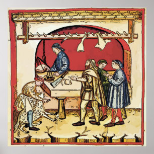 Vintager Metzgerladen Poster