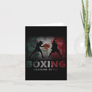 Vintager mexikanischer Boxer Karte