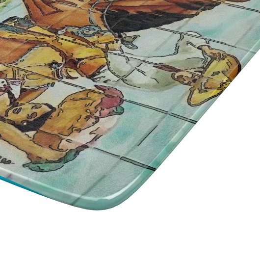 Vintager mexikanischer Stil Schneidebrett (Ecke)